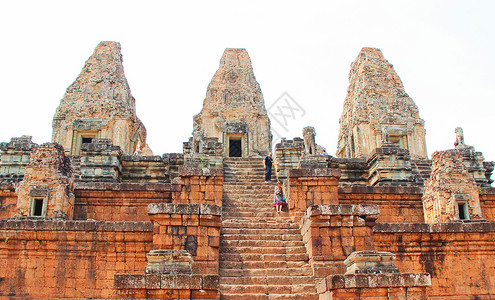 柬埔寨暹粒吴哥窟遗址高清图片素材