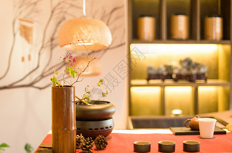 中国风茶室中式风茶室高清图片