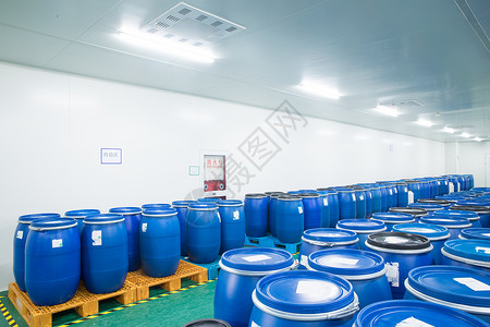 化工厂化学原料桶工业高清图片素材