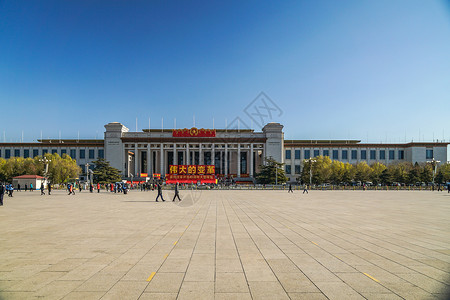 北京中国国家博物馆改革开放四十周年展览背景图片
