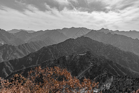 冬日秦岭雪景高清图片素材