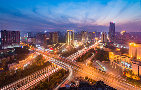 西安南二环夜景背景图片