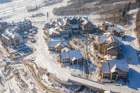 滑雪别墅长白山万达柏悦酒店背景