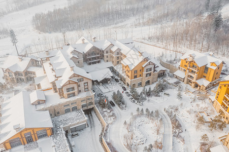 滑雪别墅长白山柏悦酒店背景