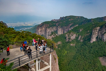 浙江台州神仙居景区韦羌山高清图片素材