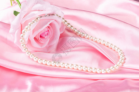 粉色珠子珍珠背景