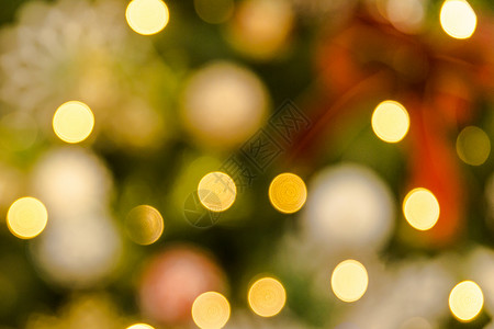圣诞灯光夜景散光装饰高清图片素材