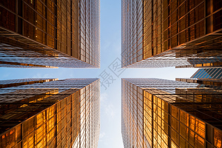 金色空间香港中港城科技金融建筑外景背景