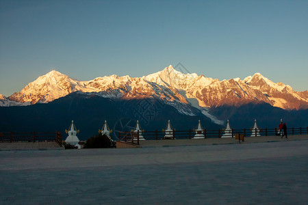 云南丽江玉龙雪山风景区5A景区高清图片素材