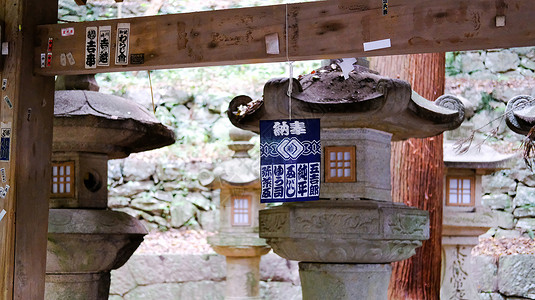 日本高松金刀比罗宫供奉木台图片
