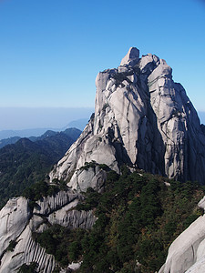 安徽省安庆市天柱山主峰天柱峰背景图片