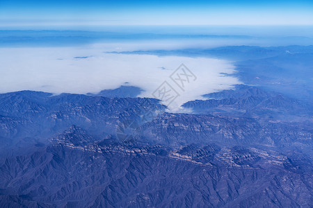 航拍北京-西安的陕西风光风景高清图片素材