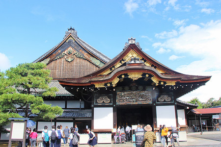 日本京都二条城景区高清图片