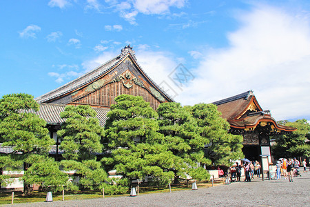 日本京都二条城景区高清图片