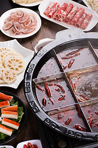 九宫格火锅食物高清图片素材