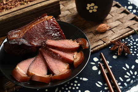 风干猪肉腊肉背景