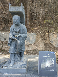 河南洛阳龙门石窟雕像背景图片