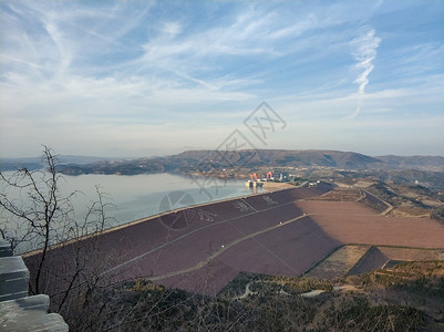 黄河小浪底风景背景