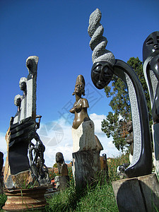 津巴布韦石雕艺术背景图片