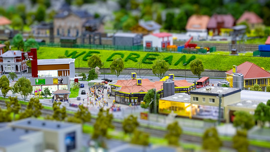 城镇模型一景背景图片