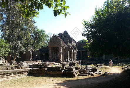 柬埔寨吴哥窟古建筑高清图片素材