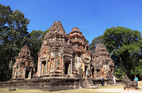 柬埔寨吴哥窟祭神庙亚洲高清图片素材