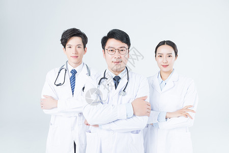 年轻的医生们背景图片
