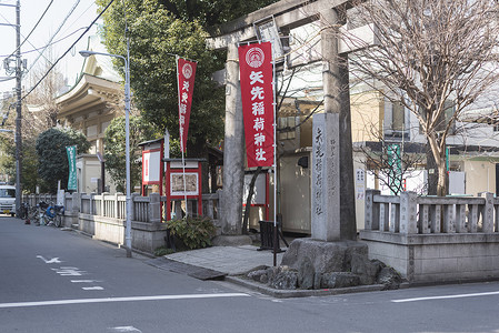 日本东京矢先神社文化高清图片素材