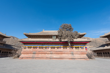 青海瞿昙寺古建筑瞿昙寺高清图片