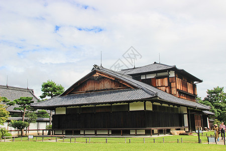 京都二条城日式庭院高清图片