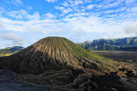 沉寂火山印尼活火山背景