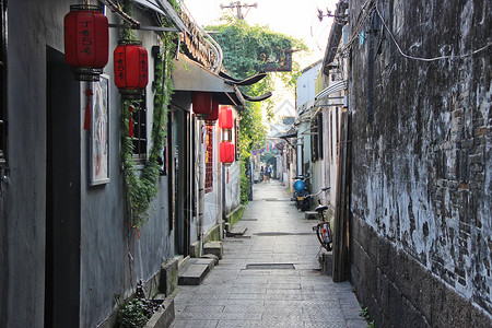 苏州老城巷道图片