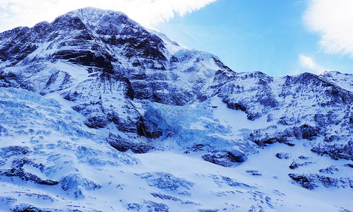 瑞士阿尔卑斯山冰川高清图片