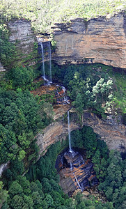 澳洲蓝山国家公园珠帘瀑布图片