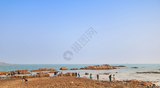 金沙湾海滩青岛金沙湾背景