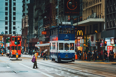 道路空间香港街景背景