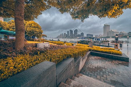 上海浦东滨江公园背景