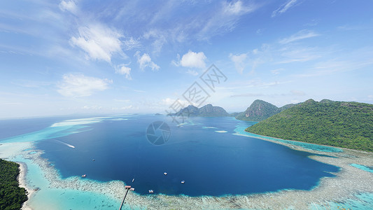 海岛游览马来西亚沙巴度假海岛背景