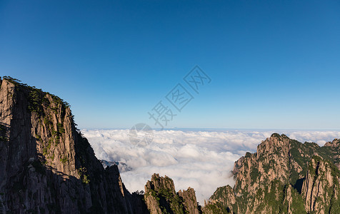 大秃山顶黄山风景背景