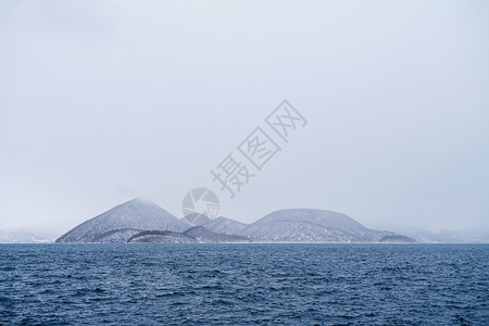 雪山温泉洞爷湖温泉背景