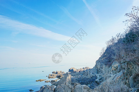 烟台海滨风光山东烟台高清图片素材