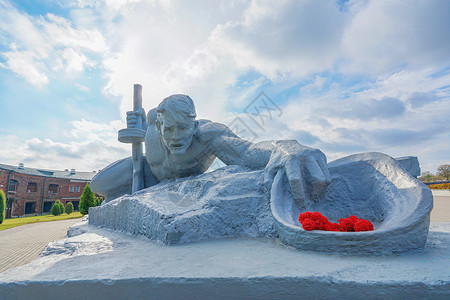 布列斯特卫国战争雕塑地标高清图片素材