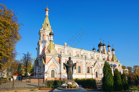 白俄罗斯教堂高清图片