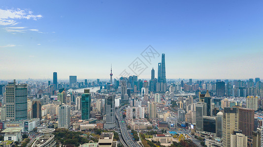 上海陆家嘴航拍建筑高清图片素材