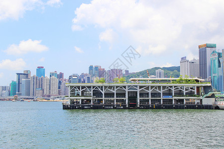 香港维多利亚港码头船高清图片素材