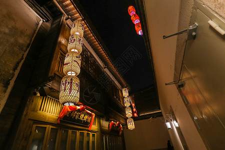 福州上杭街夜景高清图片