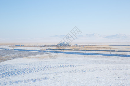 冬季内蒙古平原风光图片