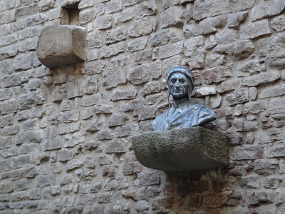 佛罗伦萨但丁雕塑高清图片