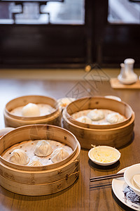 中式早餐汤包高清图片素材