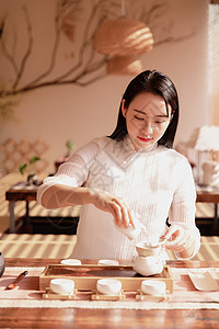 女性茶艺图片